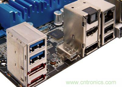 在高檔、新穎的主板，已經(jīng)開始搭載Thunderbolt高速傳輸接口