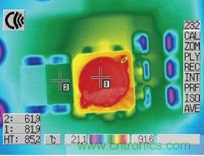 分立設(shè)計(jì)頂部的熱圖像