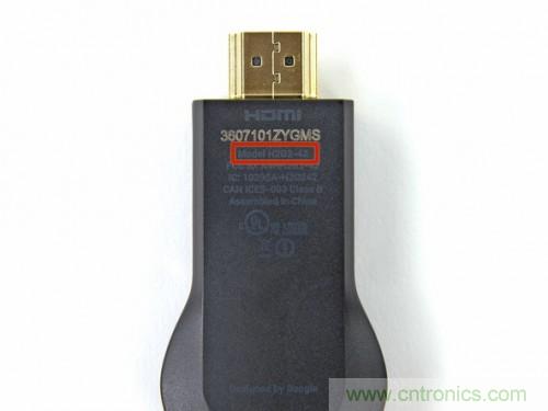 拆解新一代顛覆性產品: 谷歌Chromecast電視棒內部探秘
