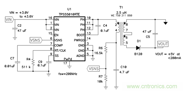 史上最簡隔離式偏壓電源電路，零件少價格低