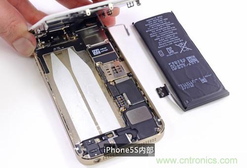 土豪金iPhone 5S拆解：內部結構升級，維修難度增加