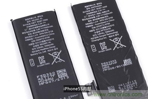 土豪金iPhone 5S拆解：內部結構升級，維修難度增加