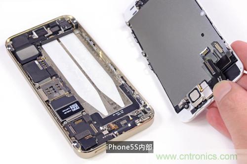 土豪金iPhone 5S拆解：內部結構升級，維修難度增加