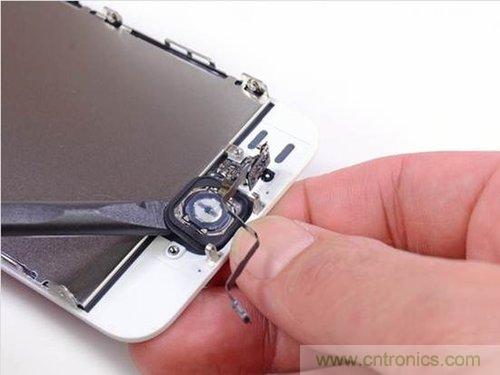 土豪金iPhone 5S拆解：內部結構升級，維修難度增加
