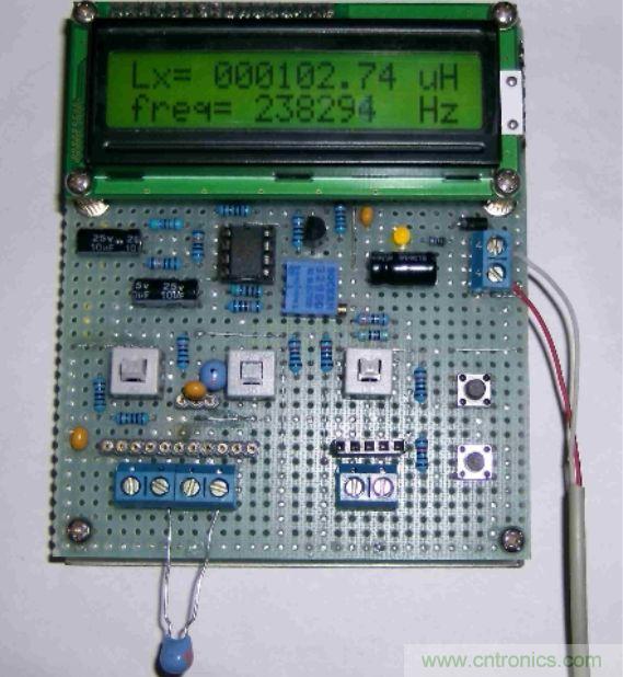 DIY集電容、電感和頻率為一體的測(cè)量?jī)x器