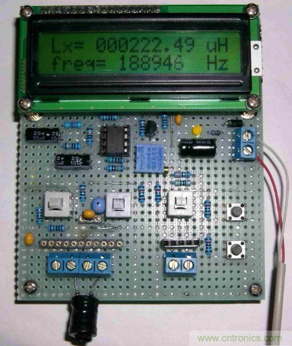 DIY集電容、電感和頻率為一體的測(cè)量?jī)x器