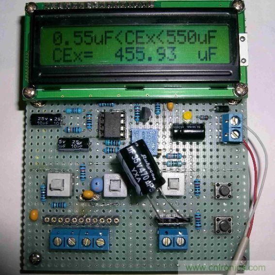 DIY集電容、電感和頻率為一體的測(cè)量?jī)x器