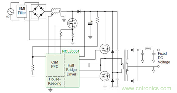 方法1&mdash;&mdash;將交流輸入電壓轉換為直流穩(wěn)壓輸出