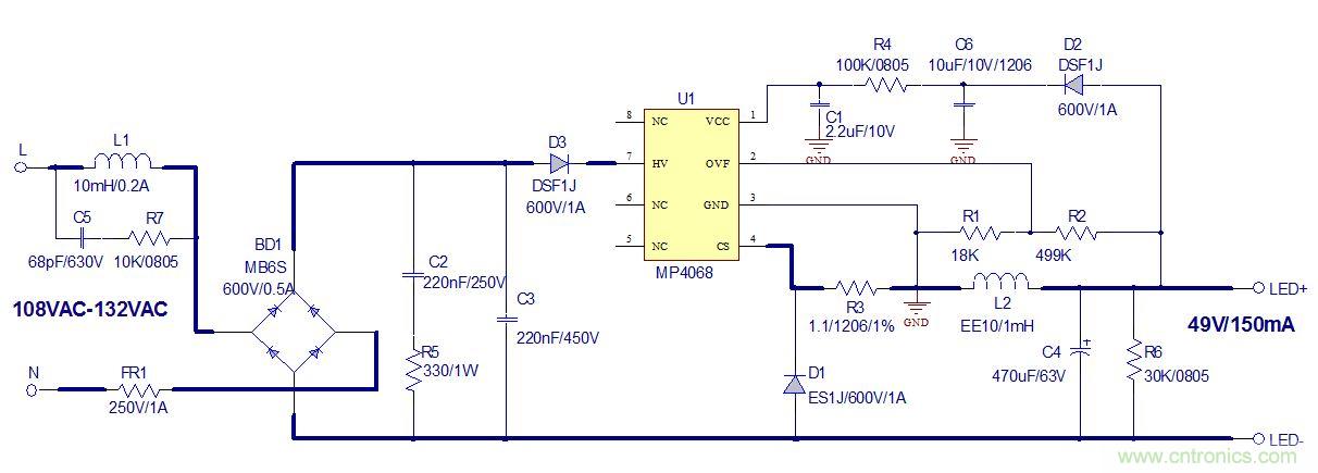 高兼容性、極簡的可控硅調(diào)光LED方案設(shè)計