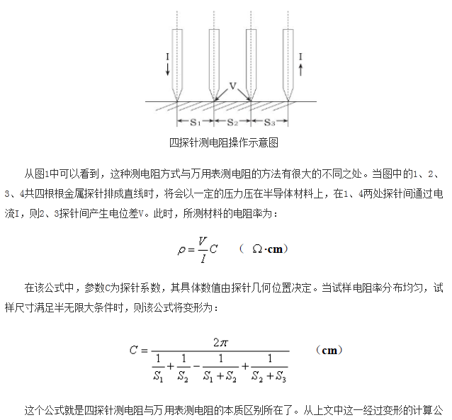 如何區(qū)分萬用表測(cè)電阻和四探針測(cè)電阻？
