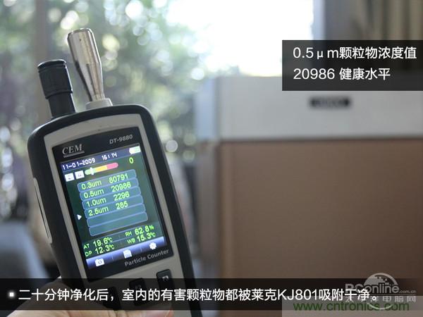 萊克KJ801空氣凈化器評測：超大空氣潔凈量！