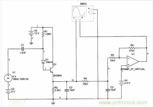 帶AGC輸出的改進(jìn)型調(diào)幅檢波器。
