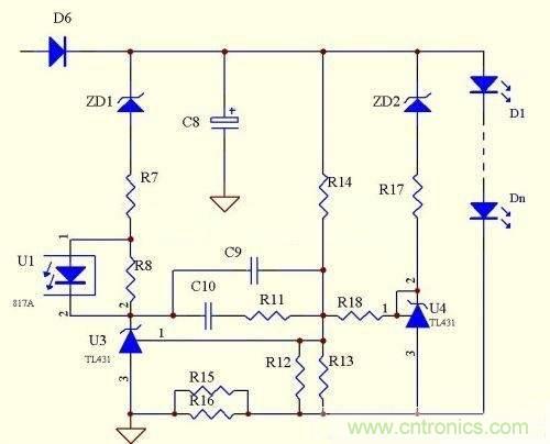 LED驅(qū)動(dòng)電源：3個(gè)電路巧妙利用TL431來恒流！