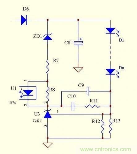 LED驅(qū)動(dòng)電源：3個(gè)電路巧妙利用TL431來恒流！