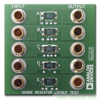 改進(jìn)低值分流電阻的焊盤布局，優(yōu)化高電流檢測精度