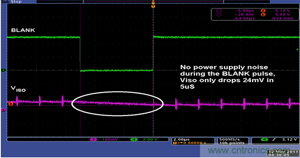 利用isoPower器件屏蔽電源，從而提高精度