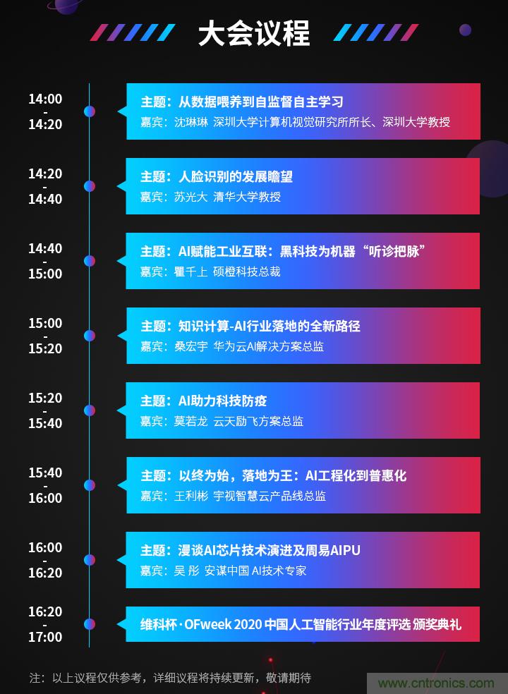 深圳喊你來參加&ldquo;OFweek 2020（第五屆）人工智能技術(shù)創(chuàng)新論壇&rdquo;啦！