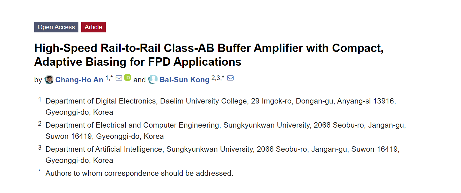 新型Class-AB緩沖放大器，適用于FPD應(yīng)用