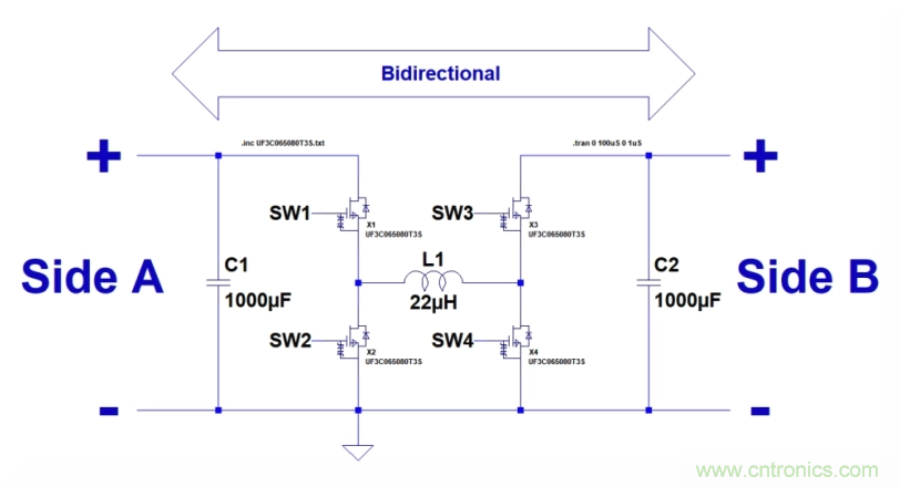 如何使用碳化硅MOSFET設計雙向降壓-升壓轉換器？