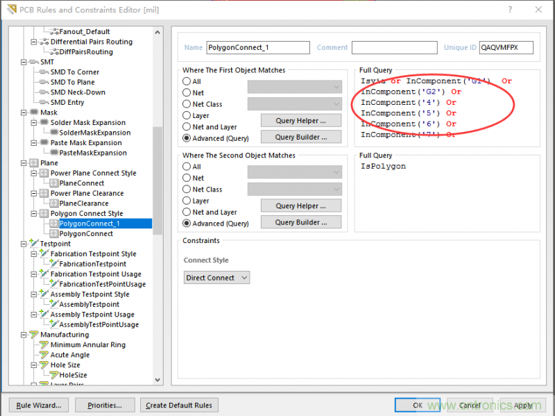 如何引腳接地十字焊盤，過孔完全接地?
