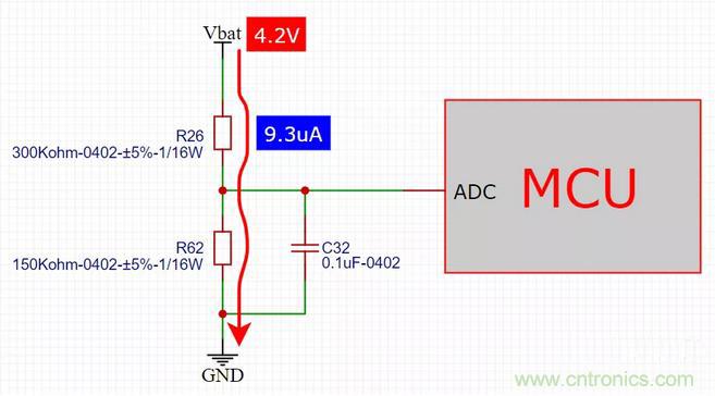 電池電壓偵測(cè)電路&ldquo;踩坑&rdquo;：分壓電阻的精度竟然是5%，不是1%