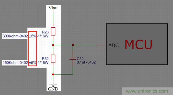 電池電壓偵測(cè)電路&ldquo;踩坑&rdquo;：分壓電阻的精度竟然是5%，不是1%