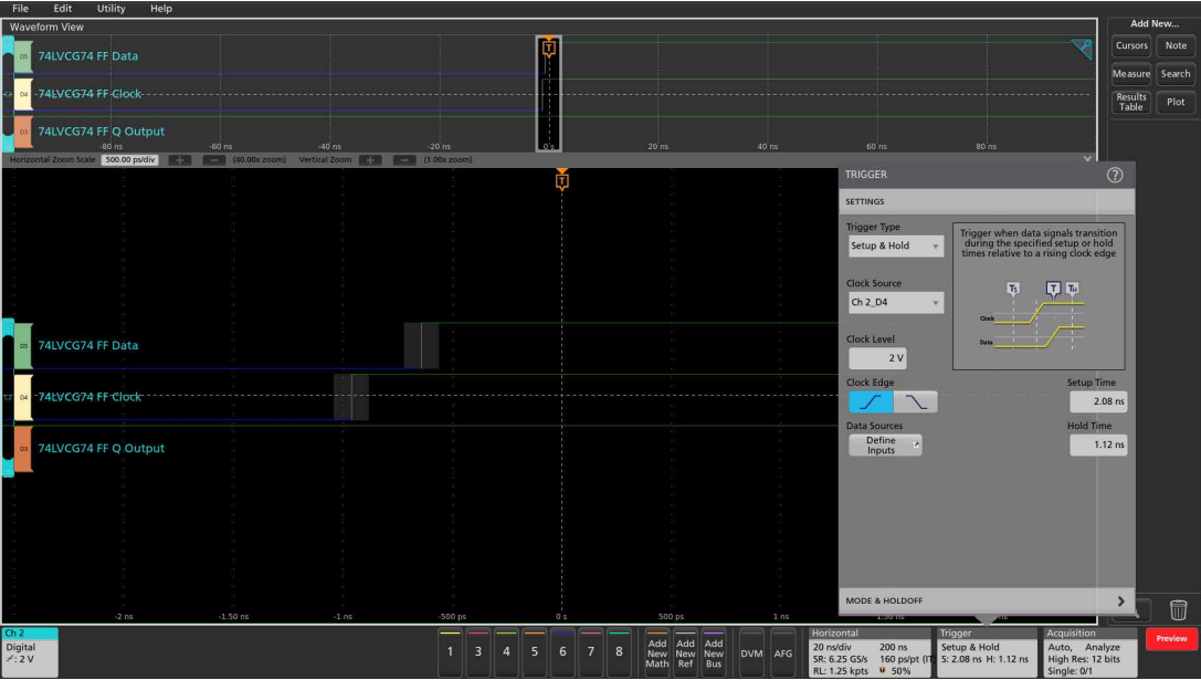 用混合信號示波器識別建立和保持時(shí)間違規(guī)