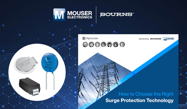 貿(mào)澤電子攜手Bourns推出全新電子書(shū)探討浪涌保護(hù)技術(shù)的設(shè)計(jì)挑戰(zhàn) 貿(mào)澤電子攜手Bourns推出全新電子書(shū)探討浪涌保護(hù)技術(shù)的設(shè)計(jì)挑戰(zhàn)