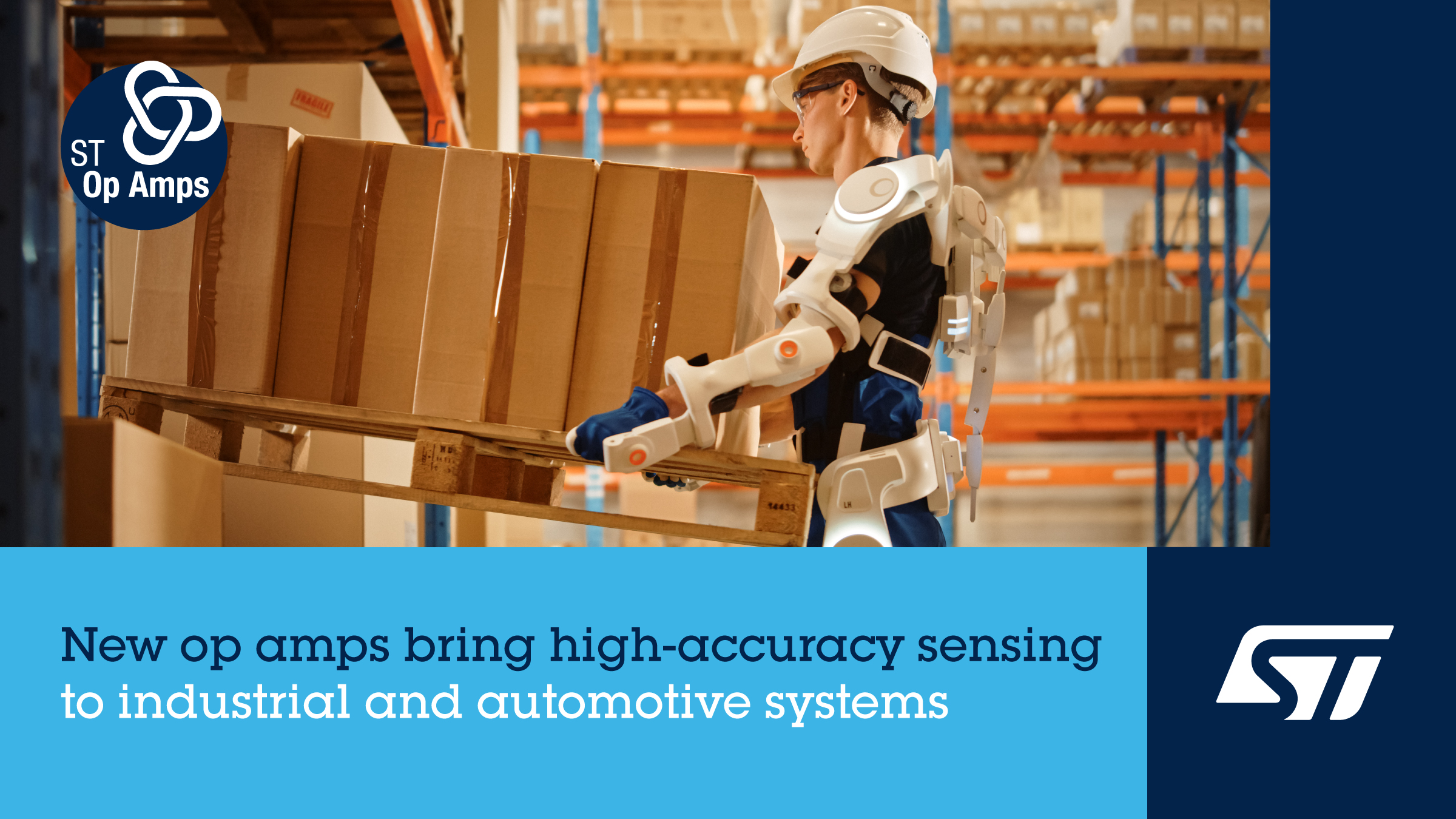 意法半導(dǎo)體運算放大器低失調(diào)，零溫漂，寬增益帶寬，提高測量準確度