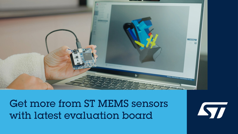 意法半導(dǎo)體升級(jí)傳感器評(píng)估板STEVAL-MKI109D，加快即插即用傳感模塊評(píng)估