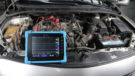 示波器測量發(fā)動機(jī)雙可變氣門正時波形 示波器測量發(fā)動機(jī)雙可變氣門正時波形