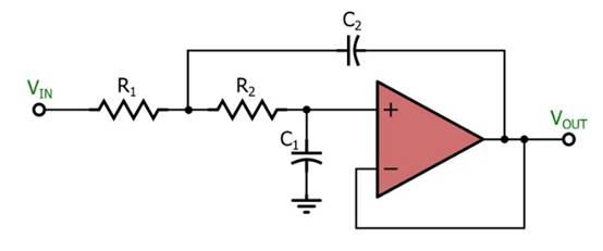 電感器輸出，運(yùn)算放大器輸入：二階有源濾波器簡介