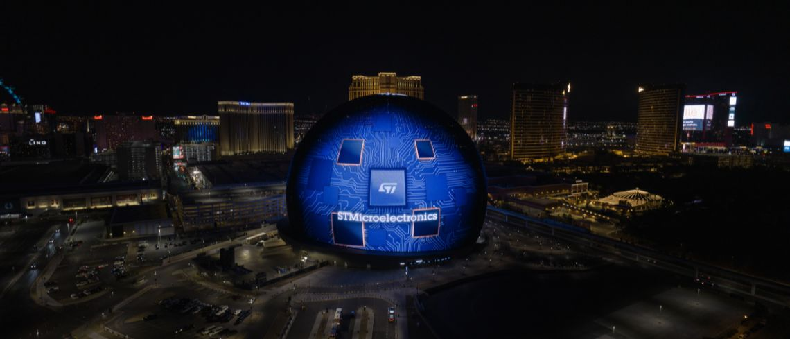 意法半導體超級傳感器助Sphere打造沉浸式體驗，開啟全新電影時代