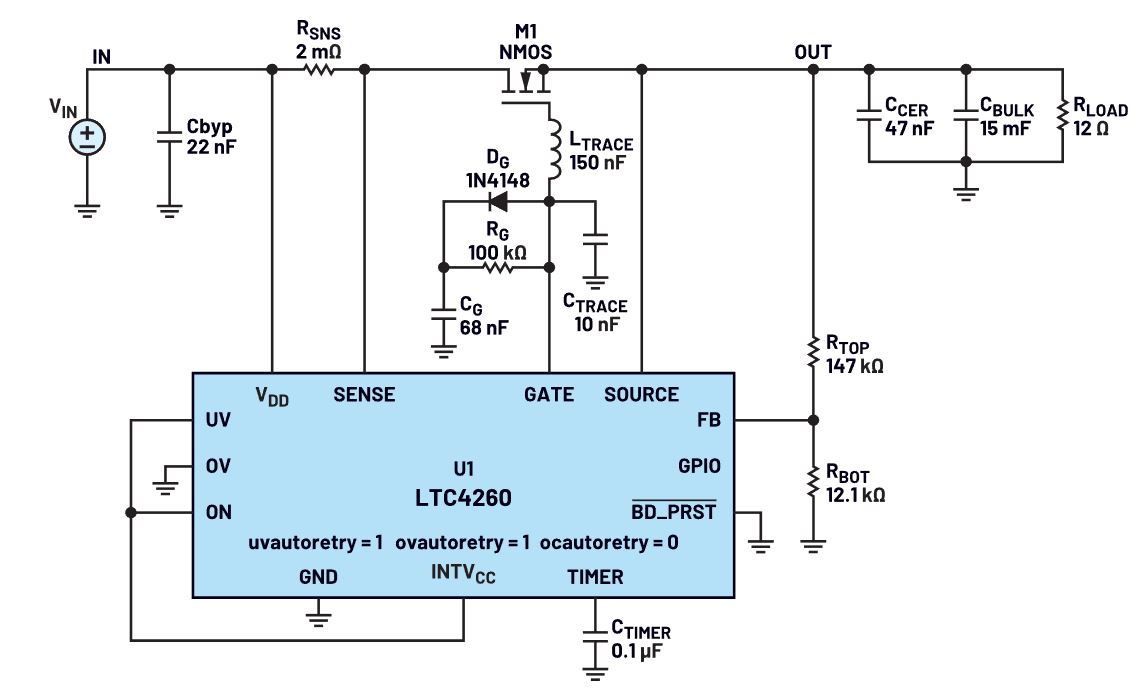我的熱插拔控制器電路為何會振蕩？